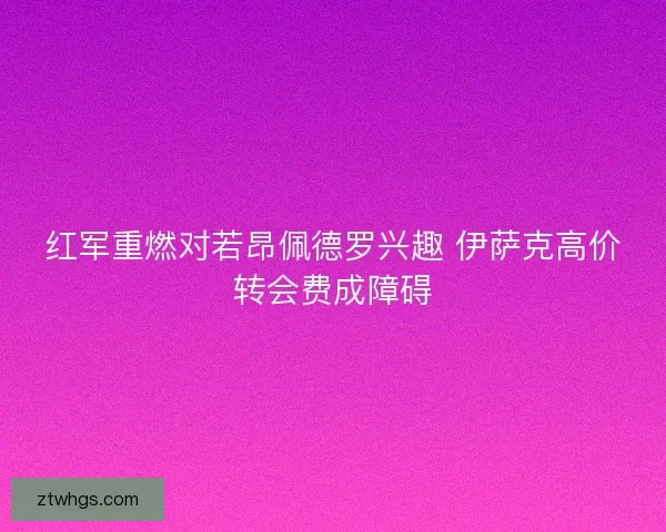 红军重燃对若昂佩德罗兴趣 伊萨克高价转会费成障碍